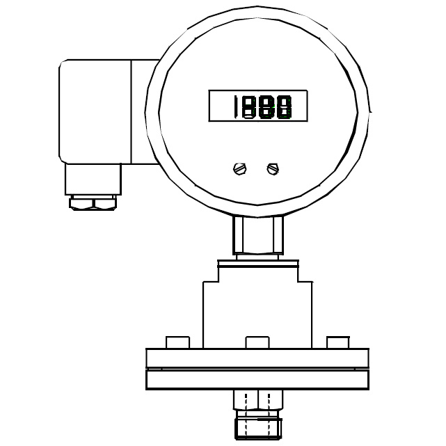 PES chemical seal digital manometers